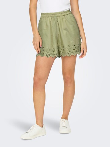 ONLY - Loosefit Pantalón 'ONLLou' en verde: frente