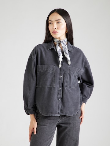 AMERICAN VINTAGE Blouse 'Jazy' in Black: front