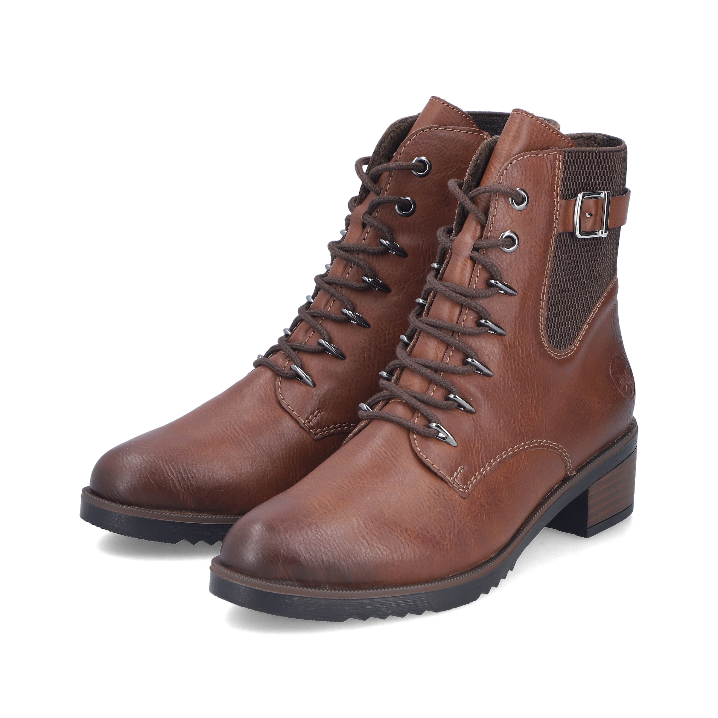 Bottines à lacets Rieker en marron