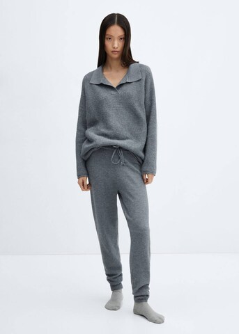 MANGO Pajama Shirt in Grey