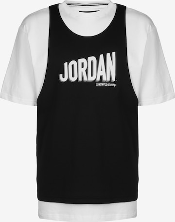 T-Shirt fonctionnel Jordan en blanc : devant