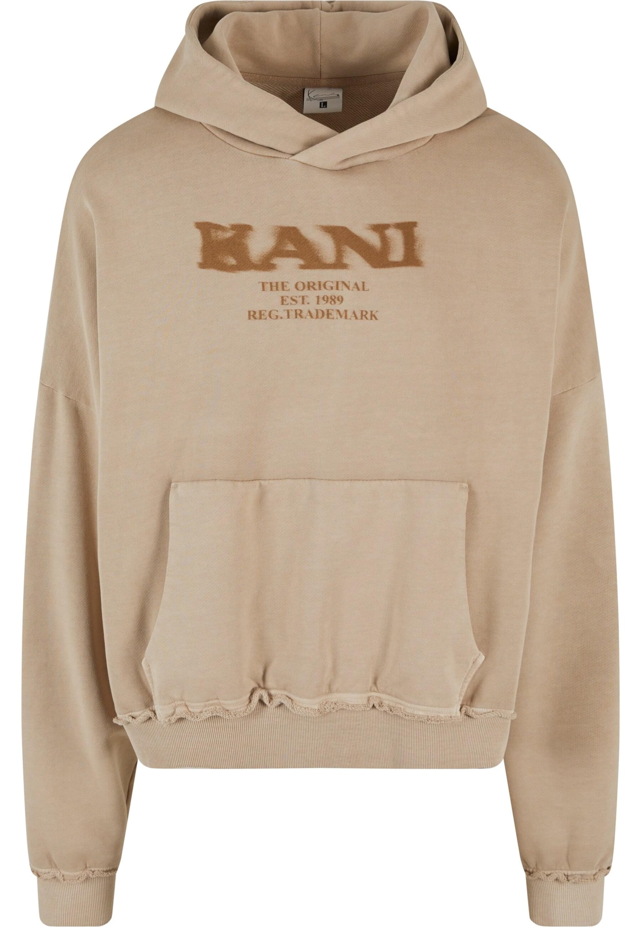 Felpa di Karl Kani in beige: frontale