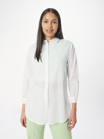 ZABAIONE - Blusa 'Florina' en blanco: frente