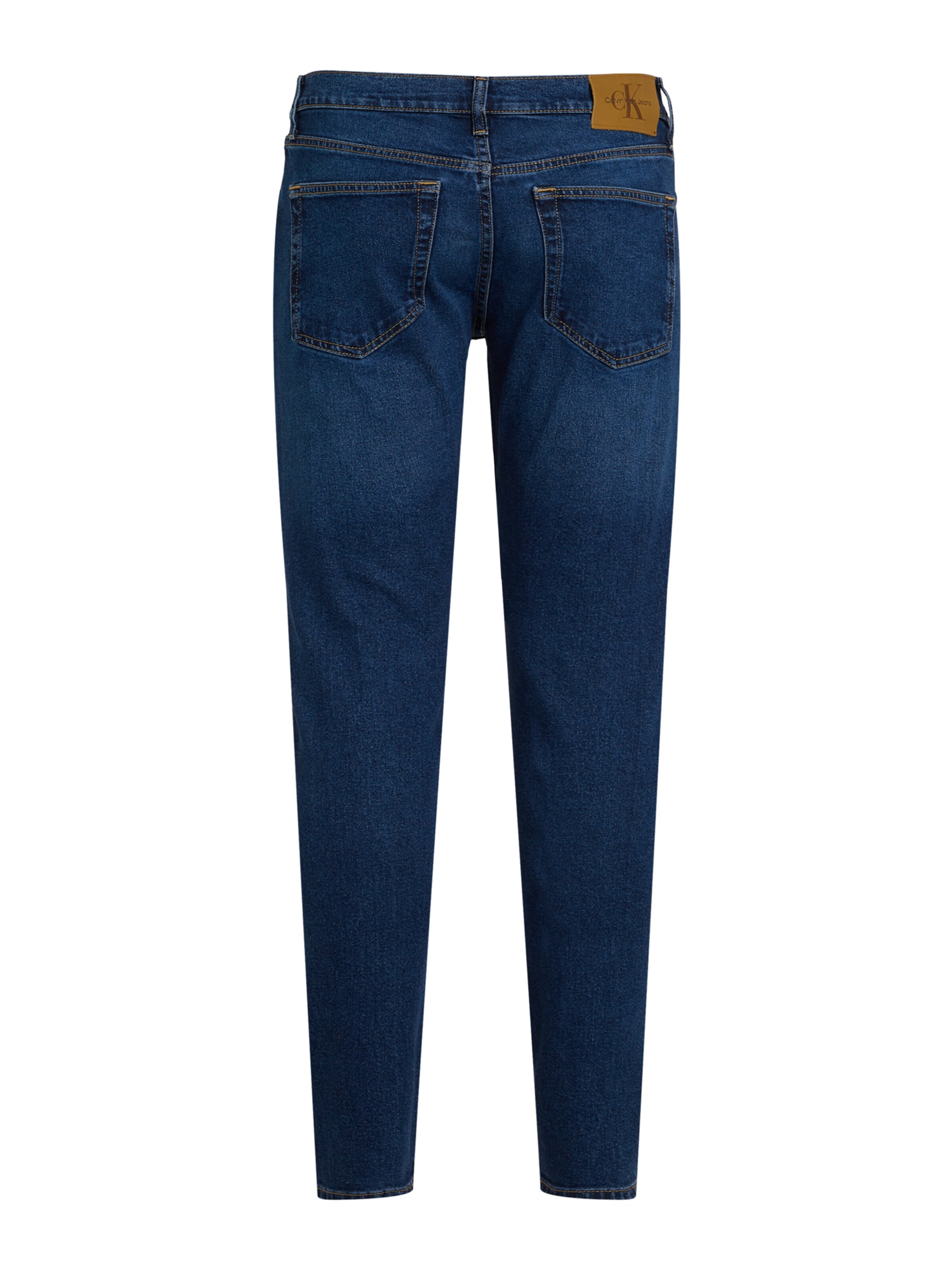 mėlyna Calvin Klein Jeans Prigludęs Džinsai