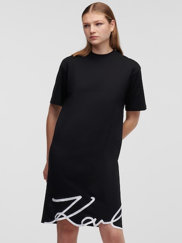 Karl Lagerfeld Dress in Black: front