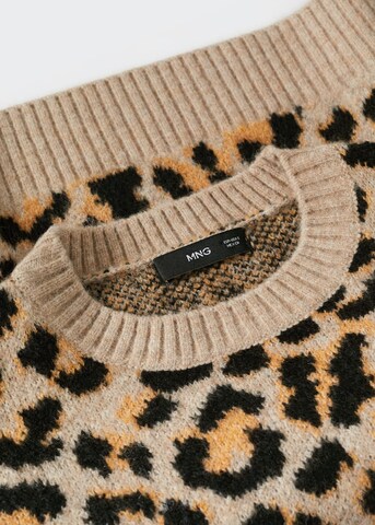 MANGO Trui 'leopard' in Bruin
