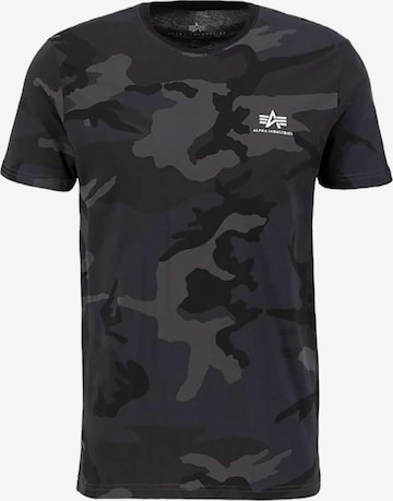 ALPHA INDUSTRIES Shirt 'Backprint Camo' in Mixed colors: front