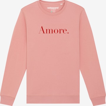 Watapparel Sweatshirt 'Amore' in Pink: Vorderseite
