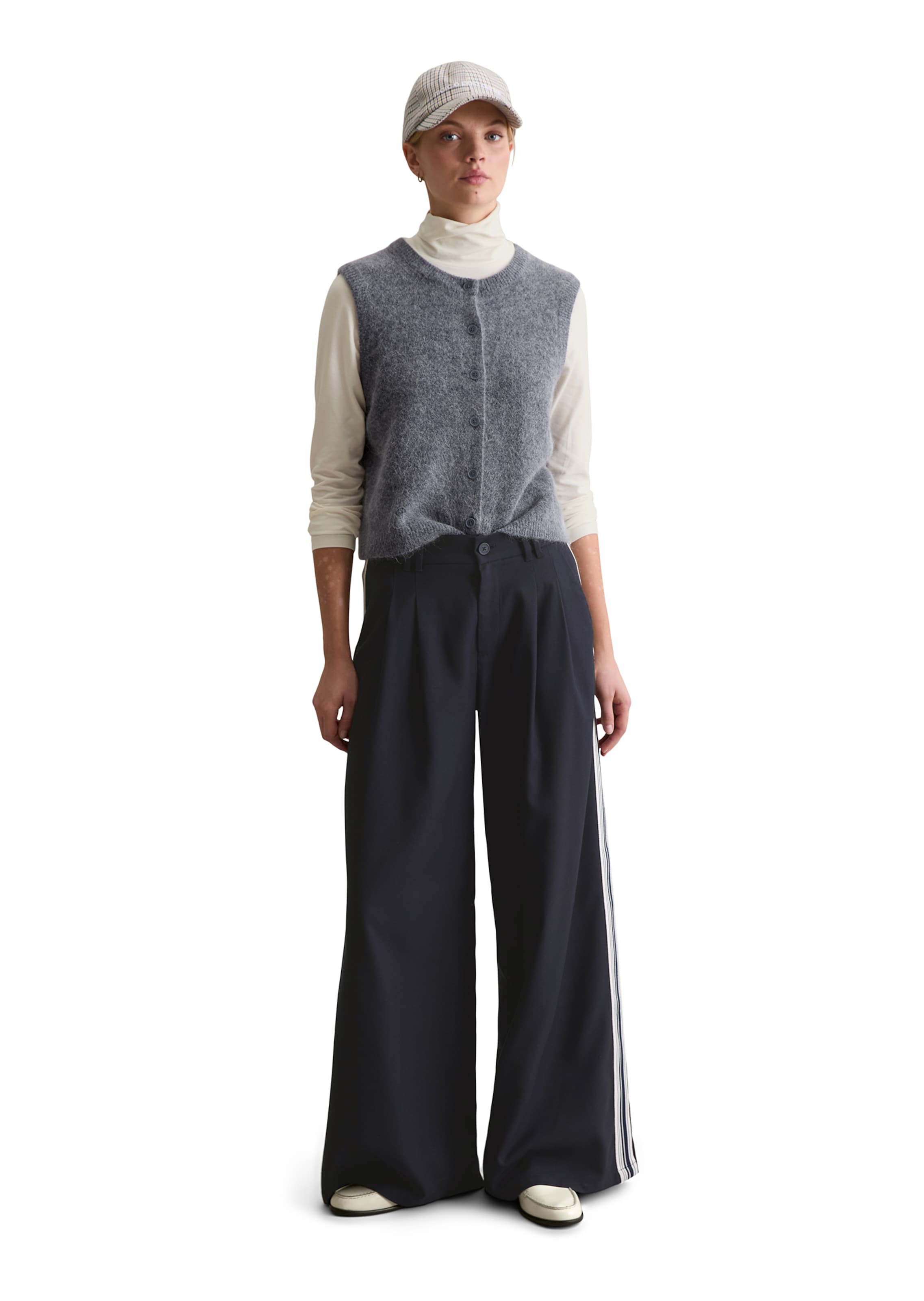 Marc O'Polo DENIM Strickweste in Grau