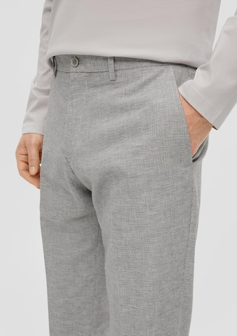 Coupe slim Pantalon à plis s.Oliver BLACK LABEL en gris