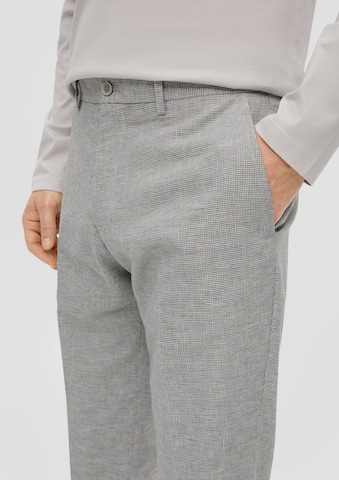 s.Oliver BLACK LABEL Slim fit Pleated Pants in Grey