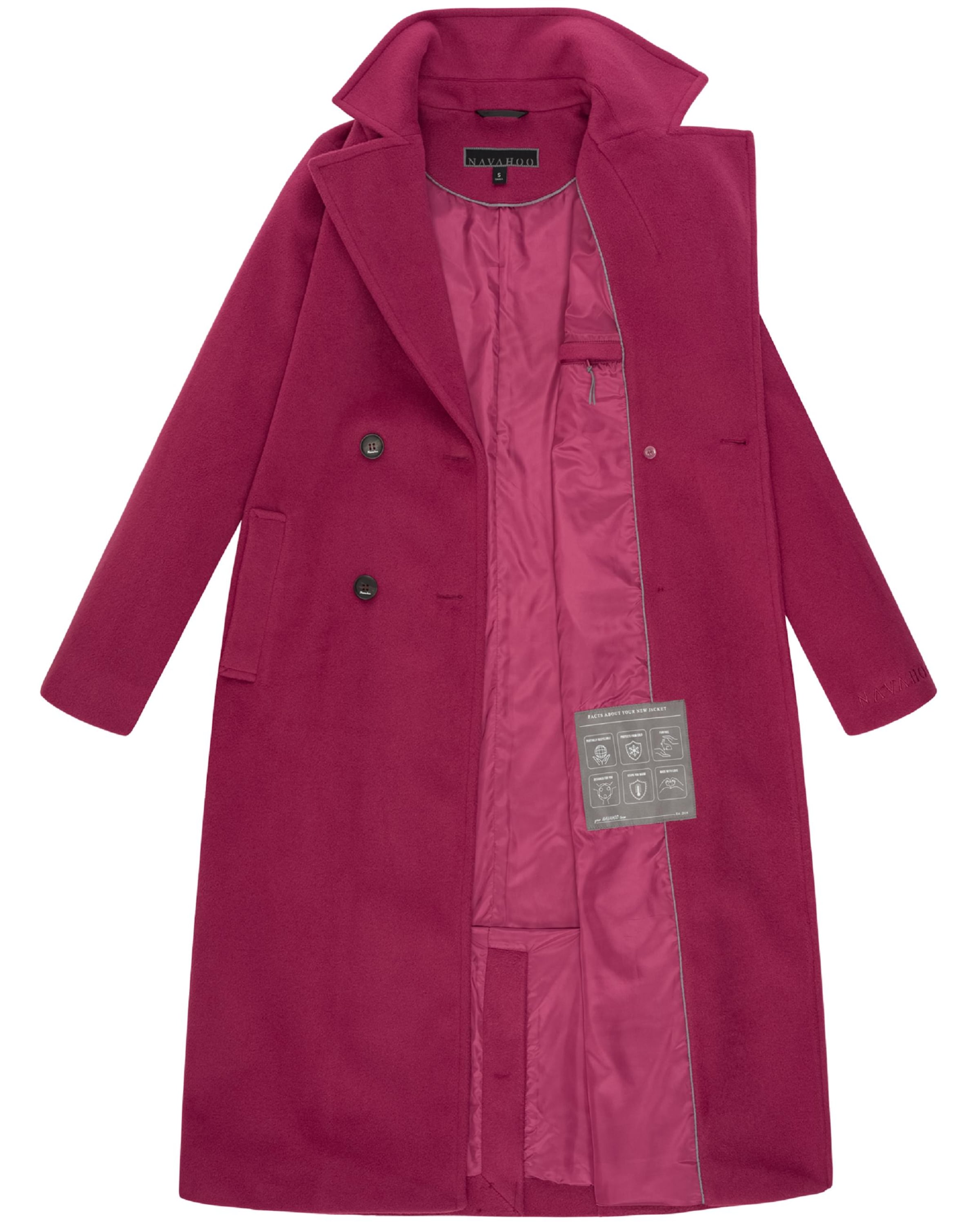 Manteau mi-saison 'Sternlein 14' NAVAHOO en rose