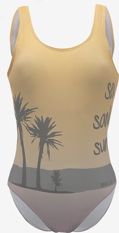 BECO the world of aquasports Badeanzug 'Sea Sand Sun' in Gelb: Vorderseite