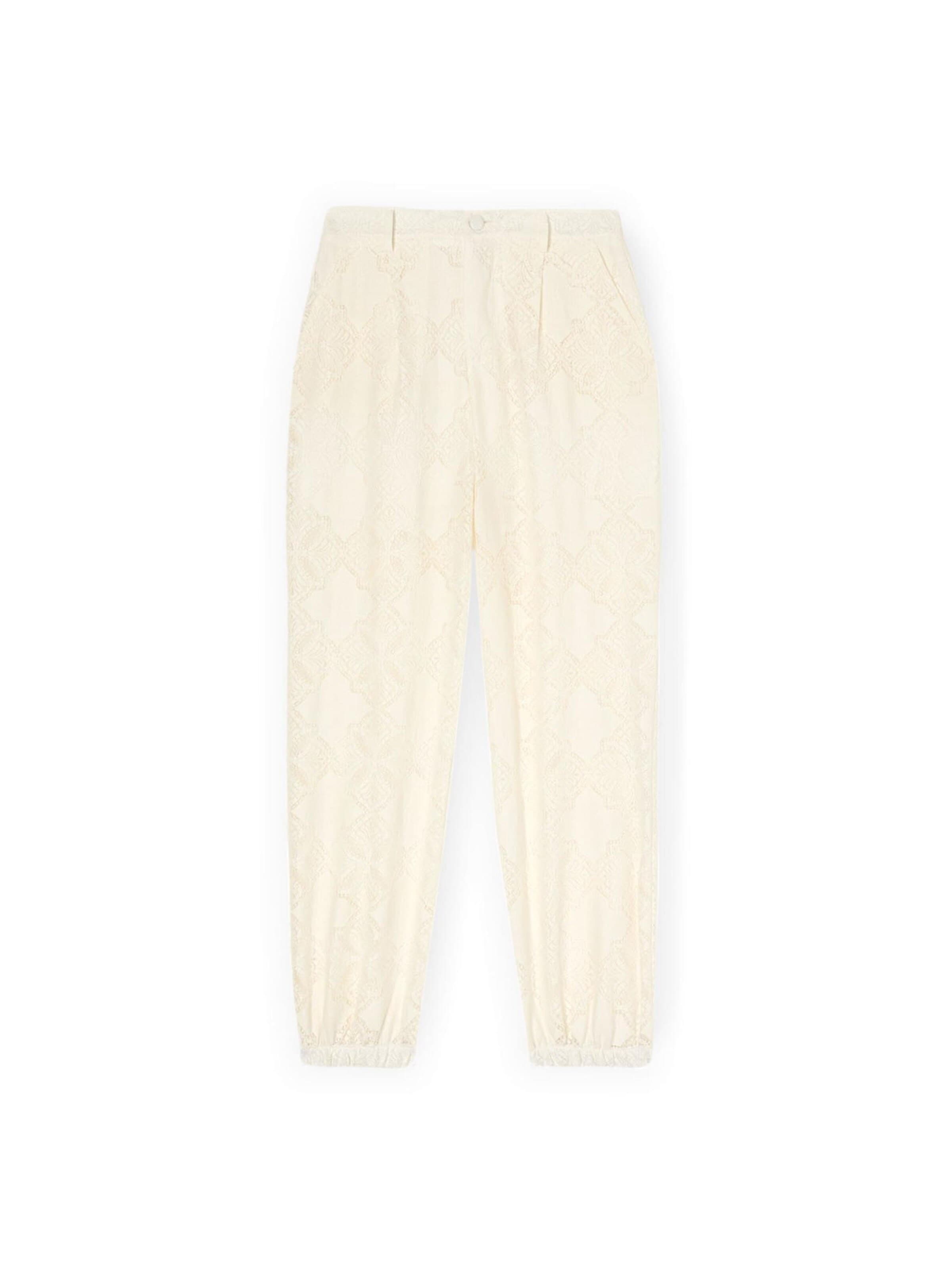 MOTIVI Baggy Hose‌‌‌‌ in Weiß: Vorderseite