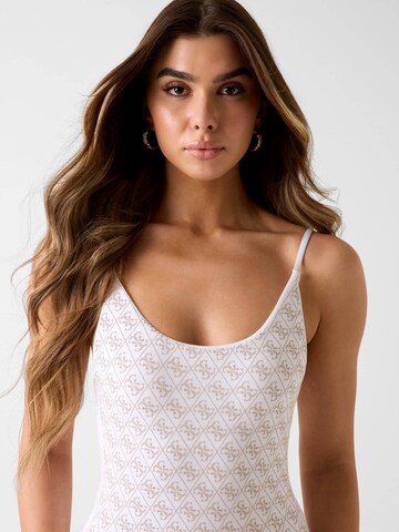GUESS Bustier Badeanzug in Weiß