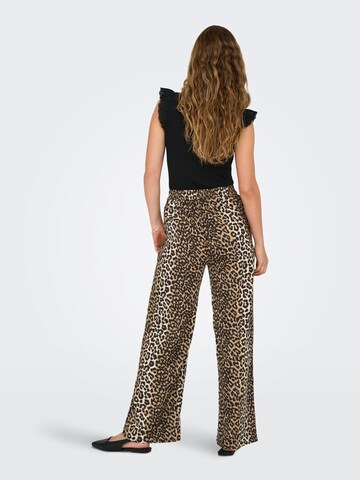 ONLY Wide leg Trousers 'ONLNova' in Brown