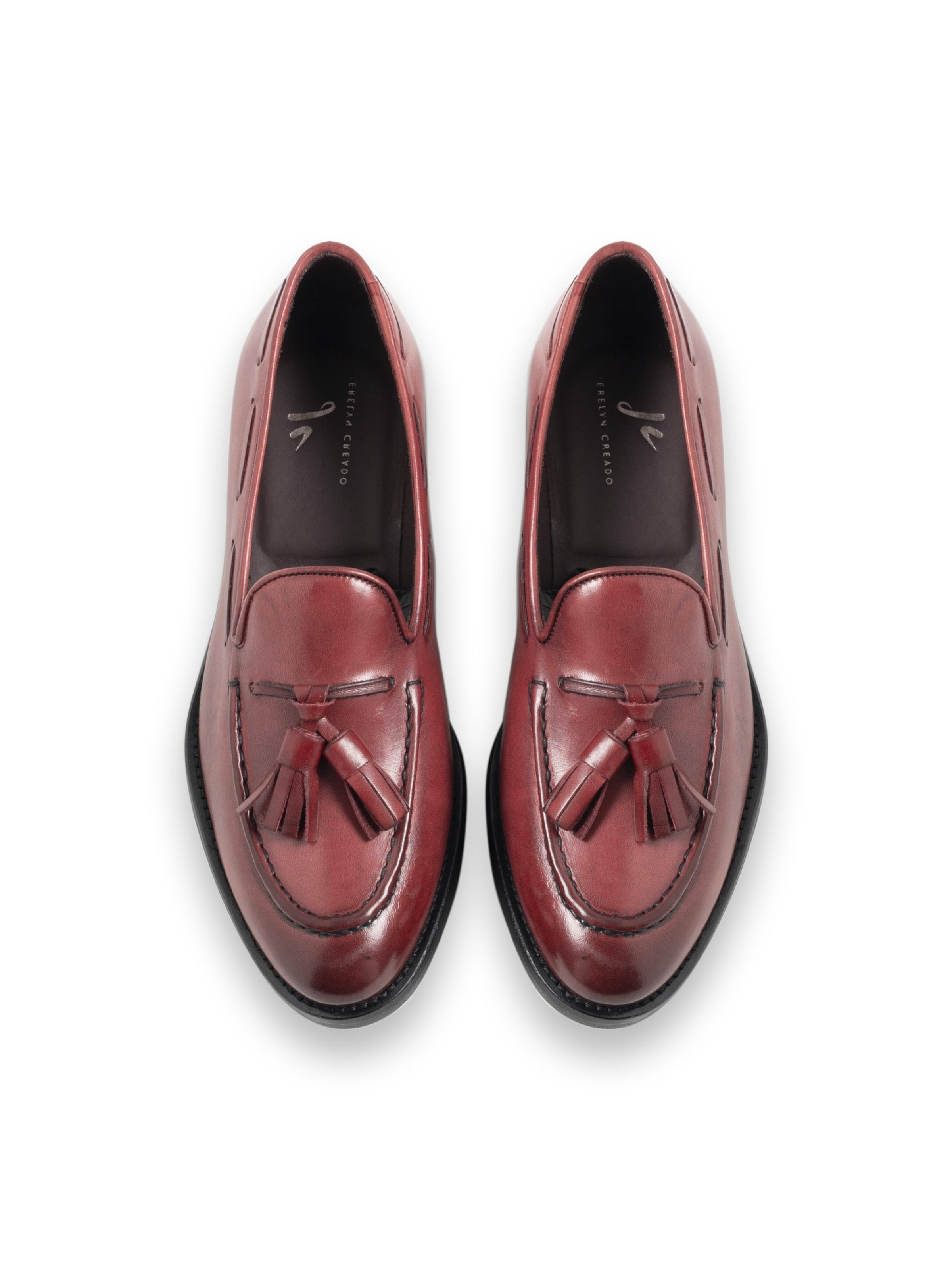 Mocassin 'Pepi' Jerelyn Creado en rouge