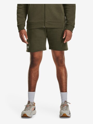 UNDER ARMOUR Regular Sportbroek in Groen: voorkant