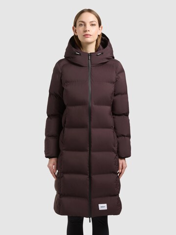 khujo Wintermantel 'Finnie4' in Rood: voorkant