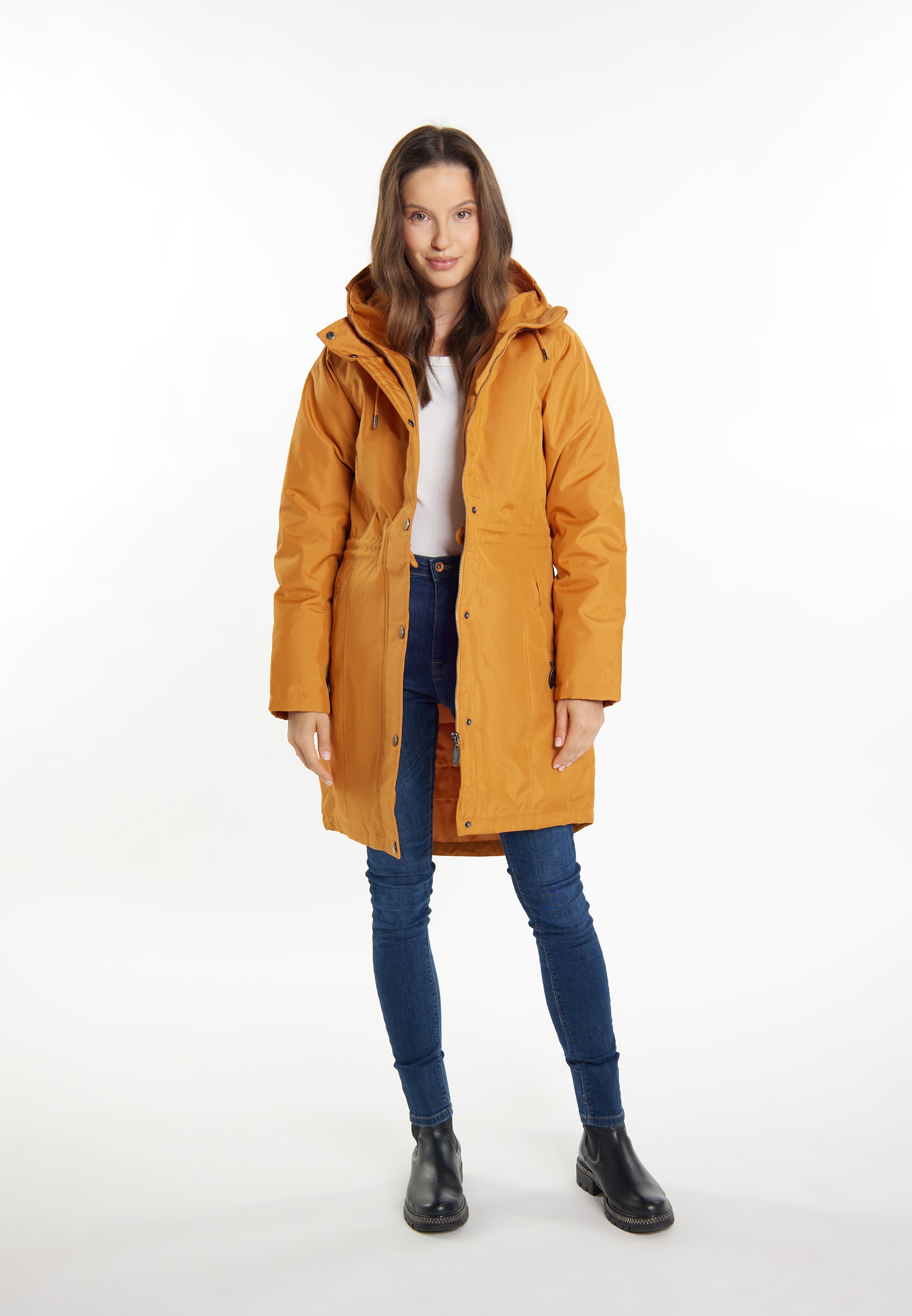 usha BLUE LABEL Parka 'Fenia' in Goldgelb ABOUT YOU
