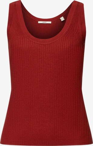 Tops en tricot ESPRIT en rouge : devant