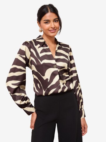 Friends Like These - Blusa en marrón: frente