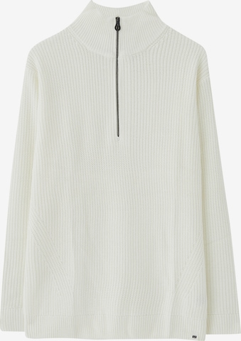 Pull&Bear Sweater in White: front