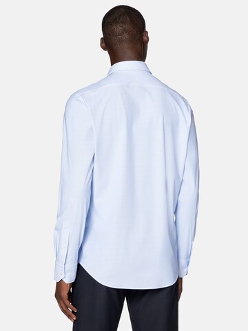 Boggi Milano - Ajuste estrecho Camisa 'B Tech' en azul