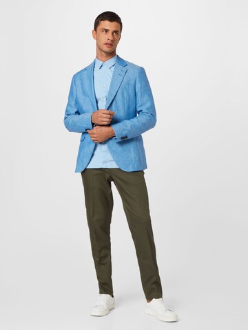 BOSS Slim Fit Hemd 'Magneton' in Blau