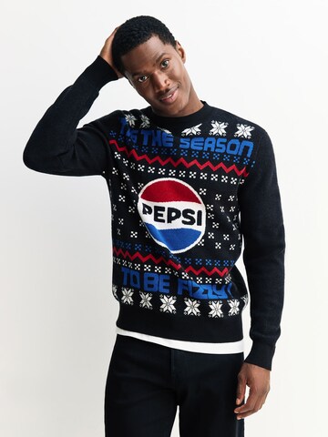 Next Pullover 'Pepsi' in Schwarz