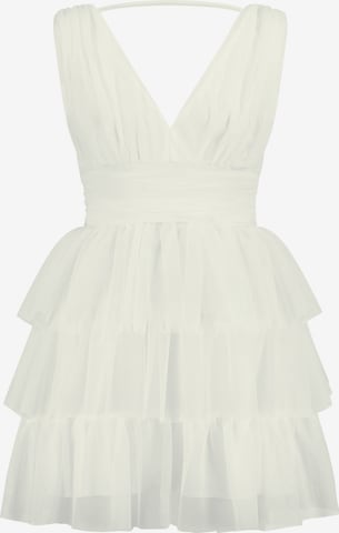 Nicowa Cocktail Dress in White: front