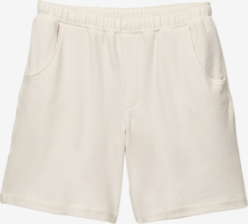 Pull&Bear Панталон в бяло: отпред