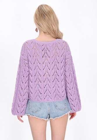 Cardigan IZIA en violet