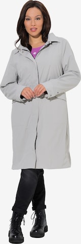 Ulla Popken Between-seasons coat in Grey: front