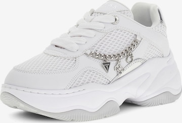 GUESS - Zapatillas deportivas bajas 'HARPAA' en blanco: frente