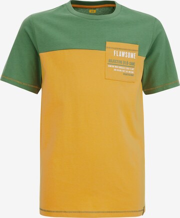 T-Shirt WE Fashion en jaune : devant