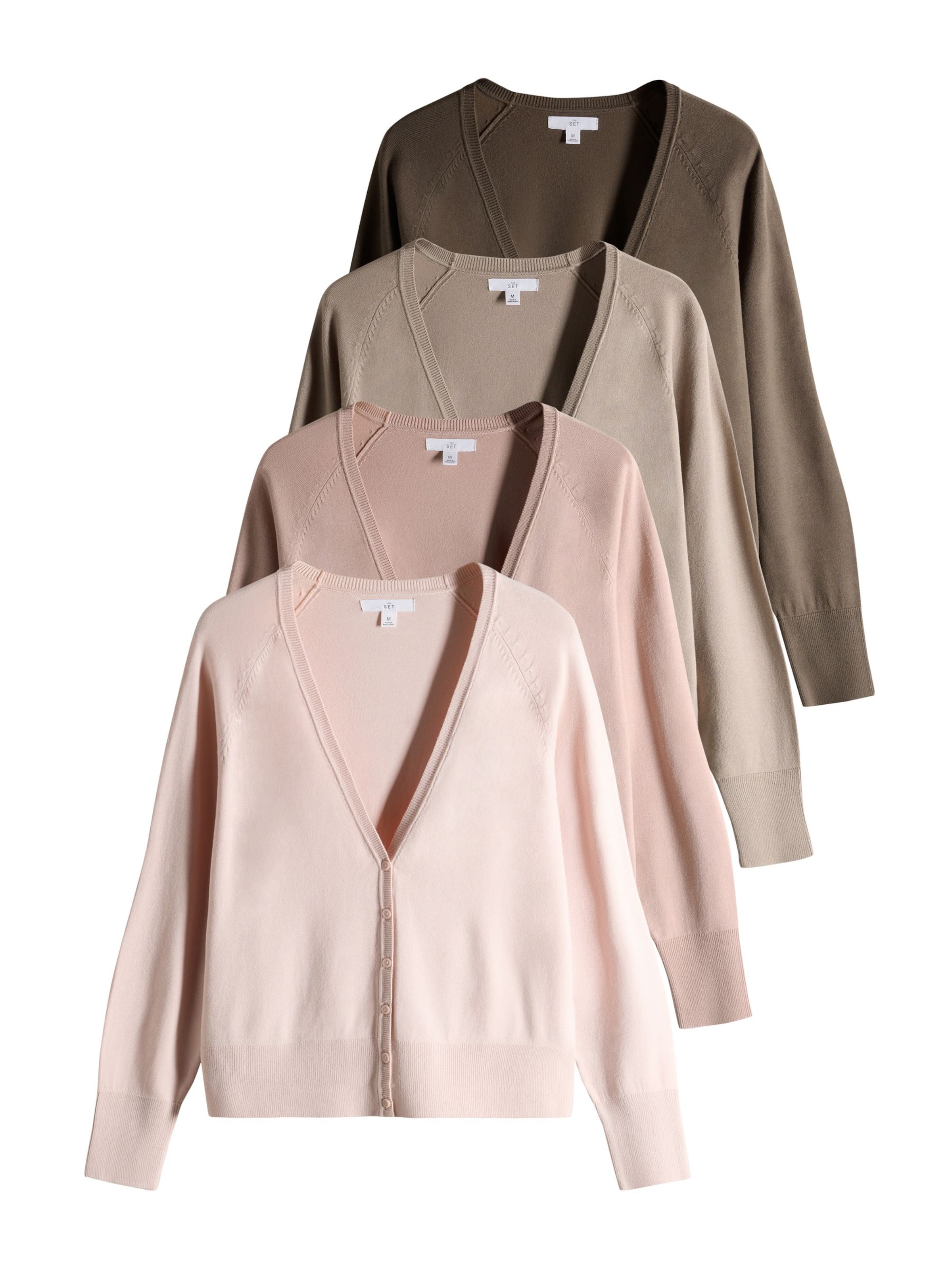 Cardigan The Set en marron : devant