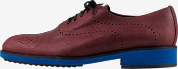 LEOMODA Lace-Up Shoes in Red: front