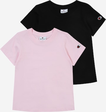 rožinė Champion Authentic Athletic Apparel Marškinėliai: priekis