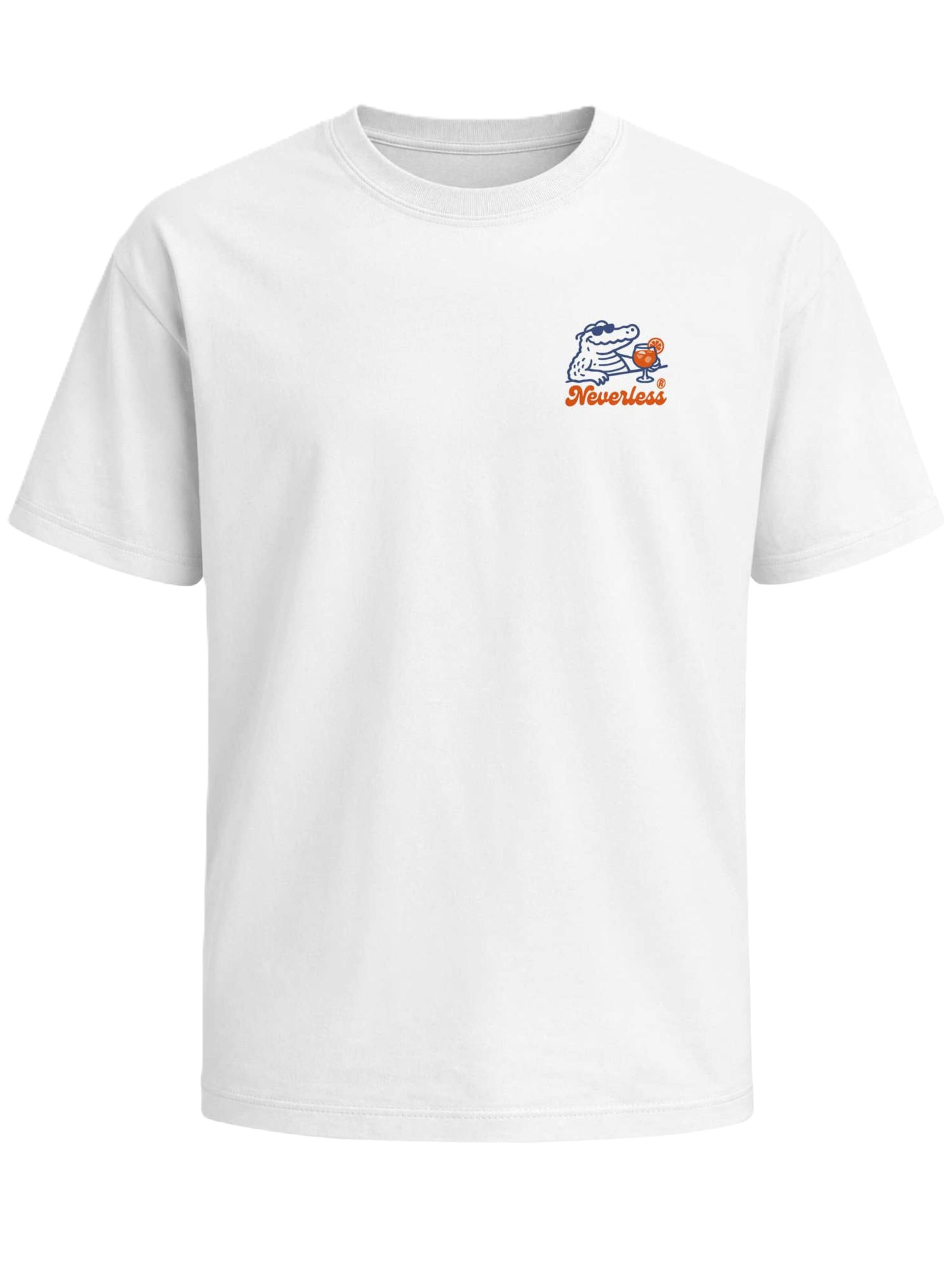 Neverless Shirt 'Spritzing the day away' in White: front