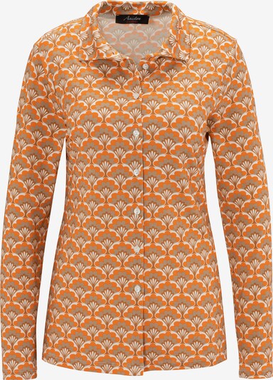 Aniston CASUAL Bluse in braun / grau / orange / weiß, Produktansicht