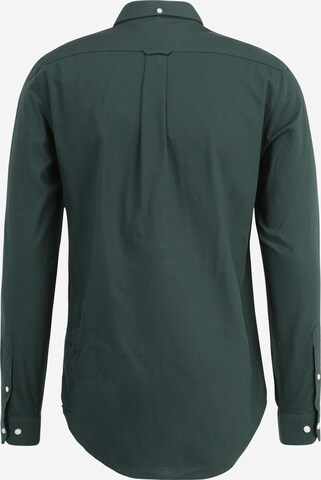 FARAH - Ajuste estrecho Camisa 'BREWER' en verde