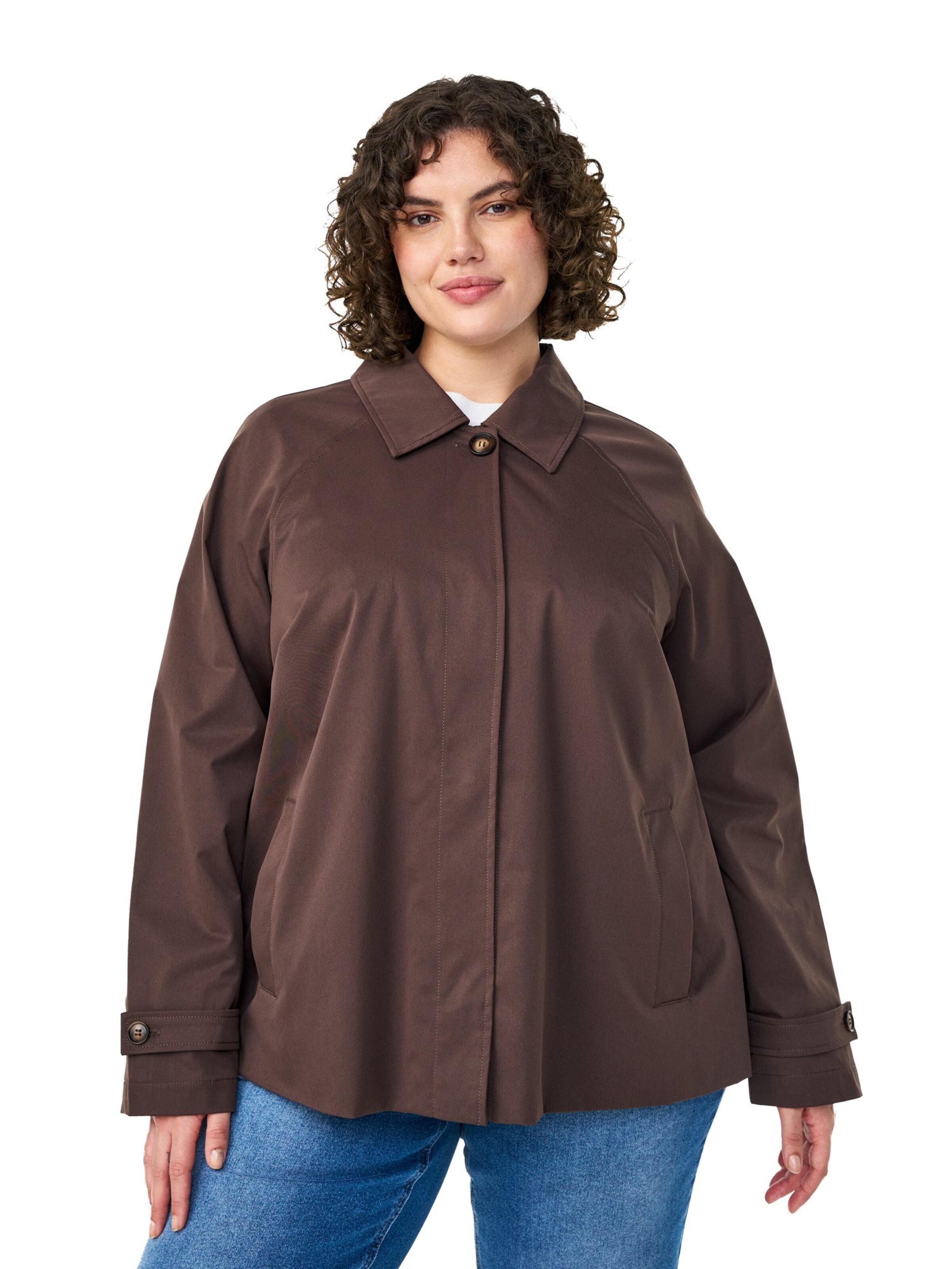 Zizzi Prechodná bunda 'Mpalma' - Hnedá: predná strana