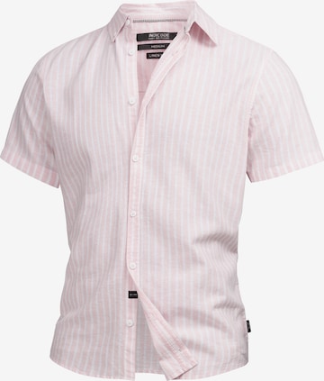INDICODE JEANS Regular Fit Hemd ' Bravida ' in Pink: predná strana