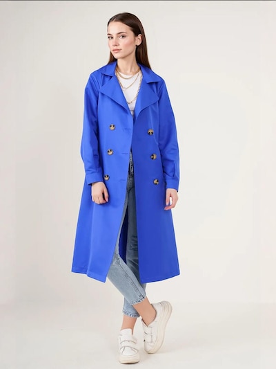 Bigdart Between-seasons coat 'Trenchcoats' in XS in Cobalt blue, Item view
