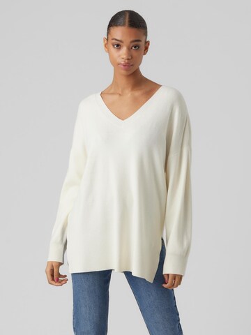 VERO MODA - Pullover 'Nanсy' em branco: frente