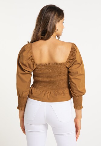 faina Blouse in Bruin