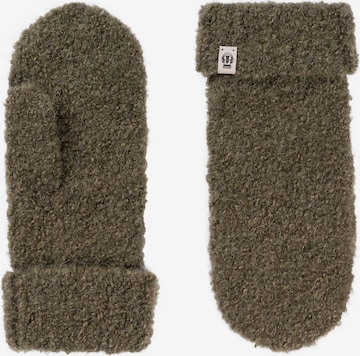 Muffole 'CLASSIC BOUCLÉ' di Roeckl in verde: frontale