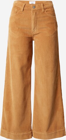 florence by mills exclusive for ABOUT YOU Wide leg Pants 'Dandelion' in Brown: front