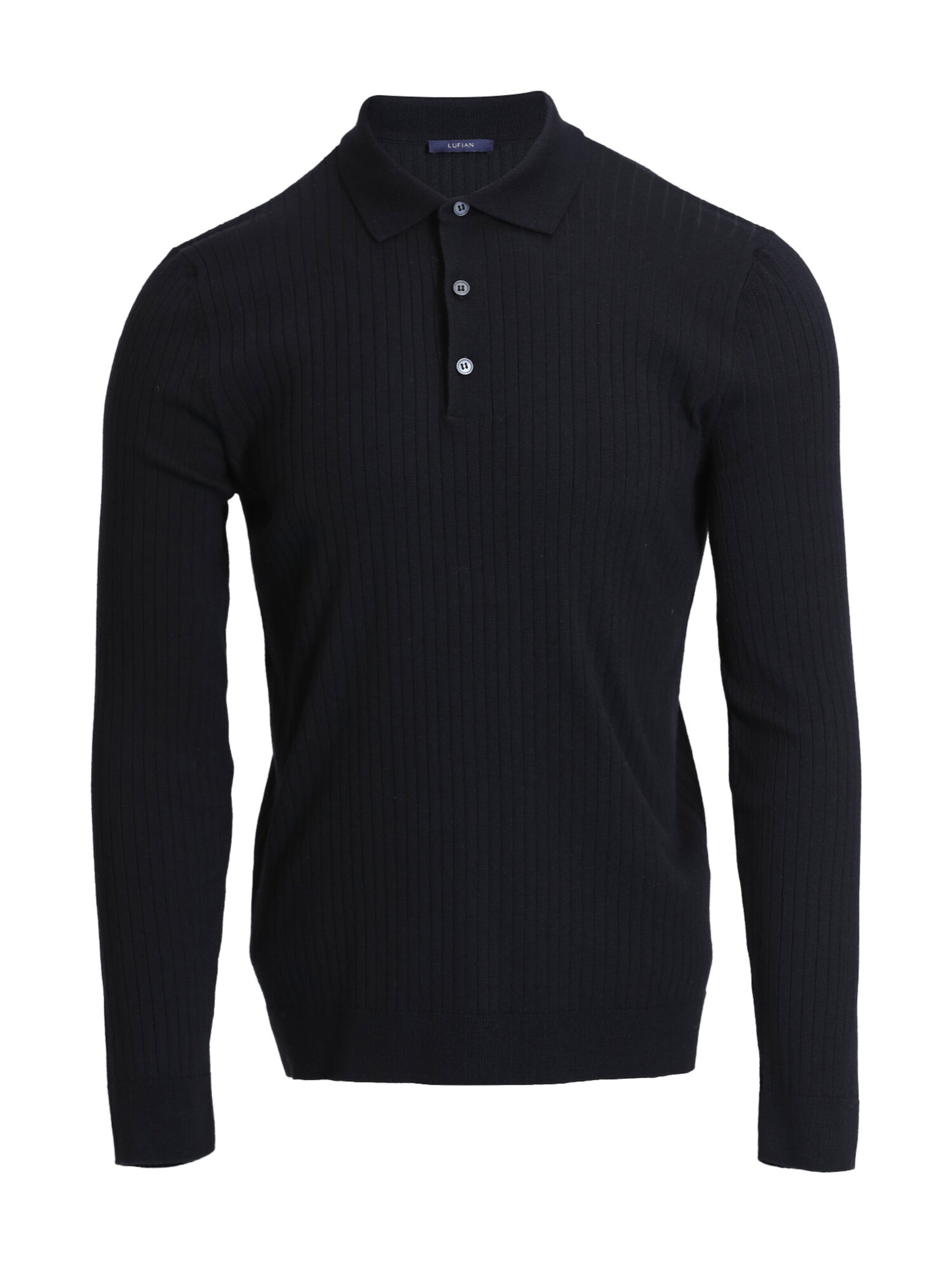 Lufian Sweatshirt in Zwart: voorkant